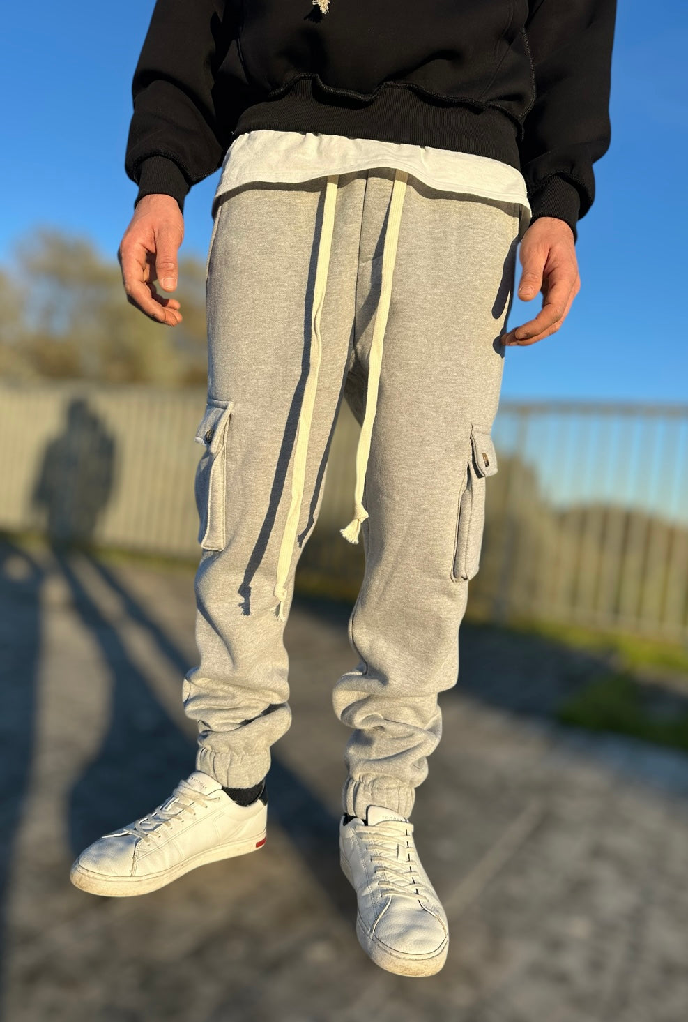Pantalone Cargo Grigio
