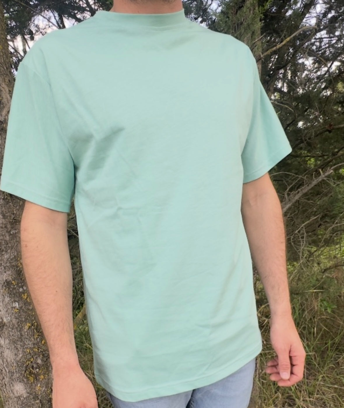 T-shirt verde acqua