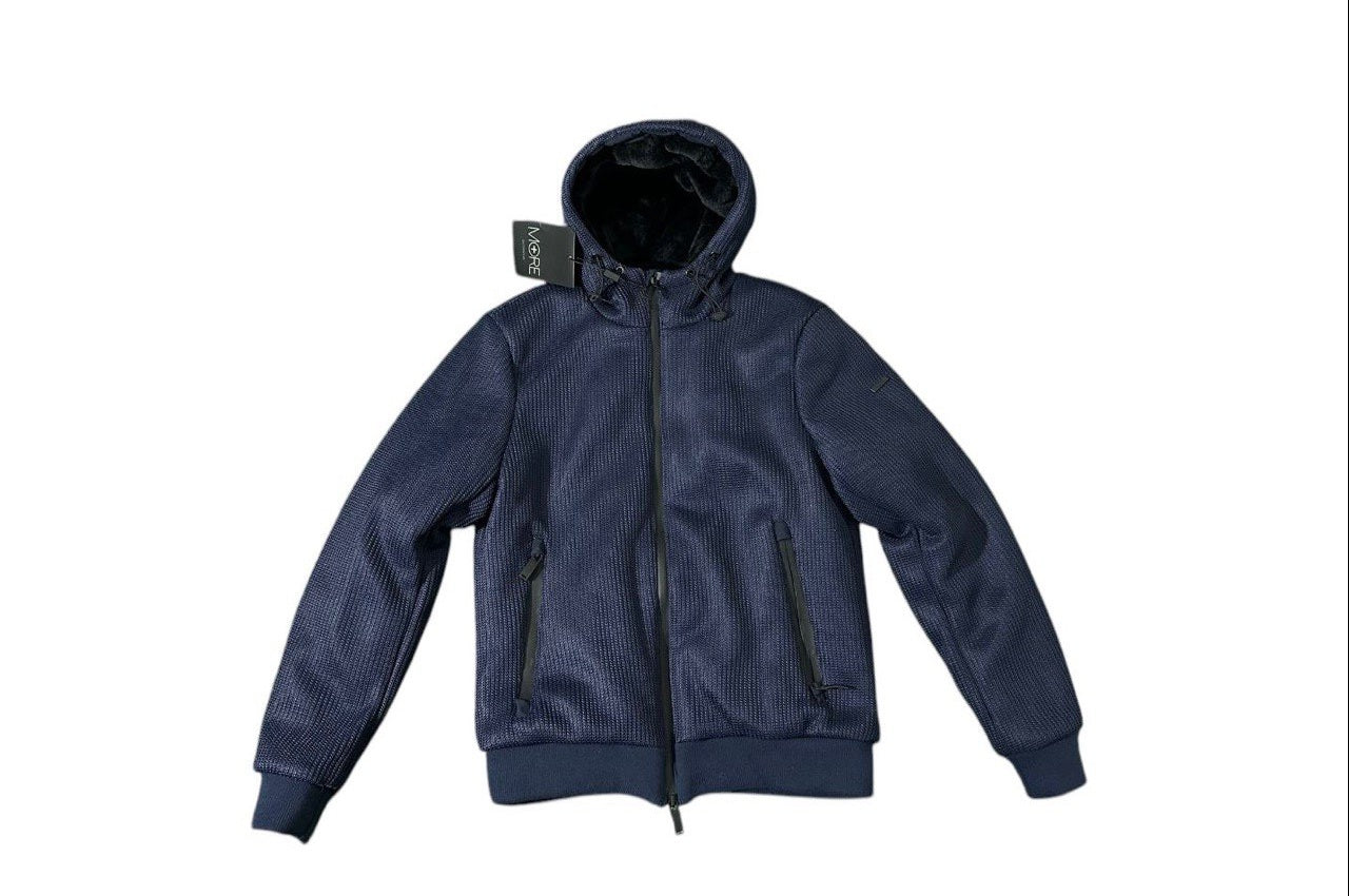 Giacca con cappuccio blu