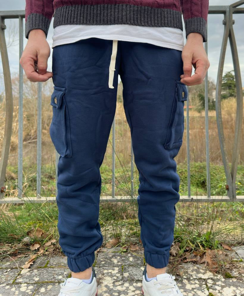 Panta Cargo Blu