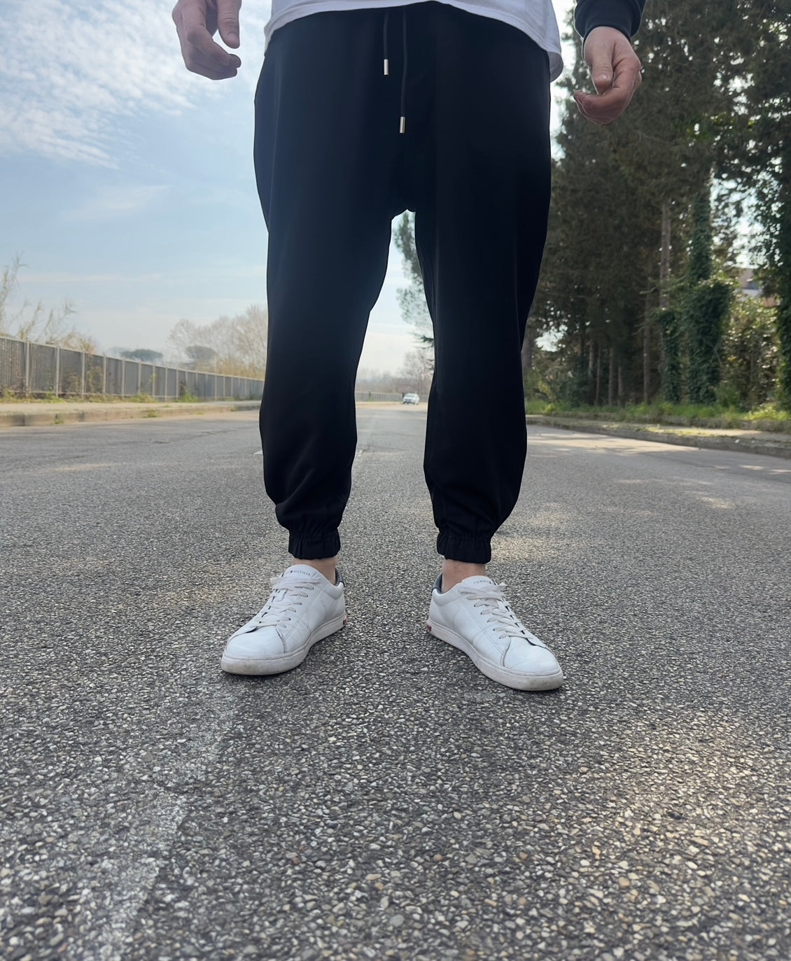 Pantalaccio Nero con Molla Sotto