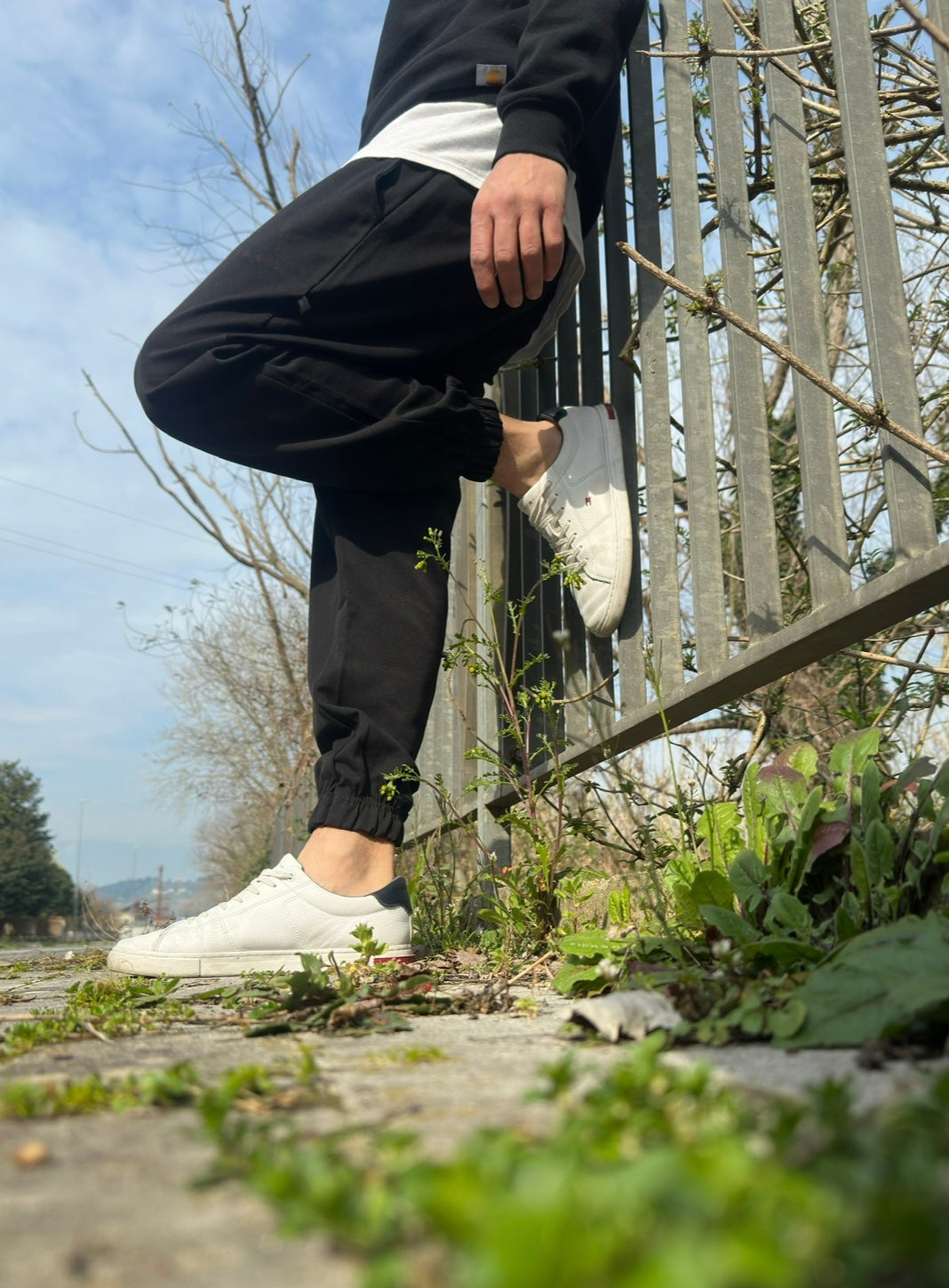Pantalaccio Nero con Molla Sotto