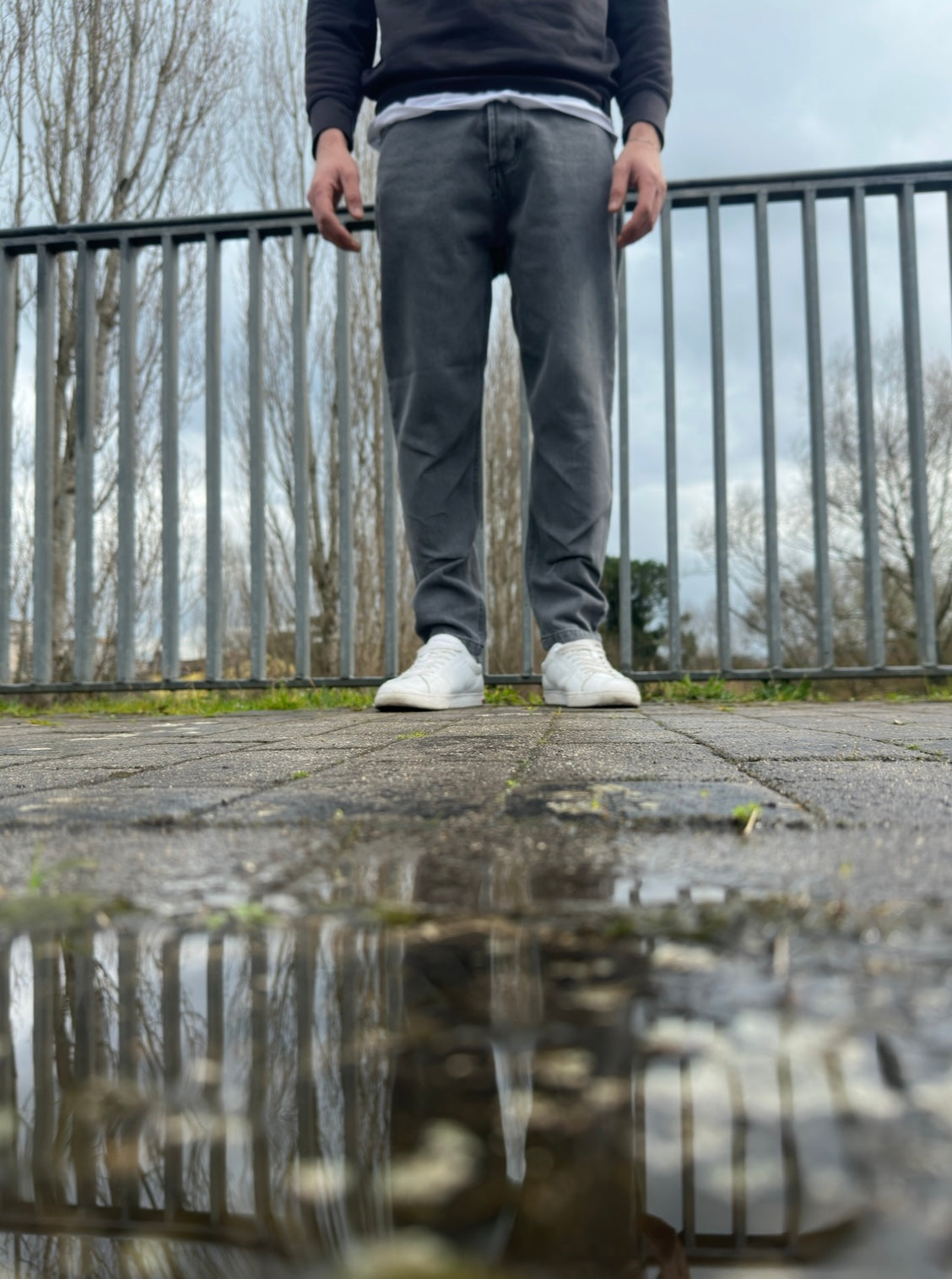 Jeans grigio regular