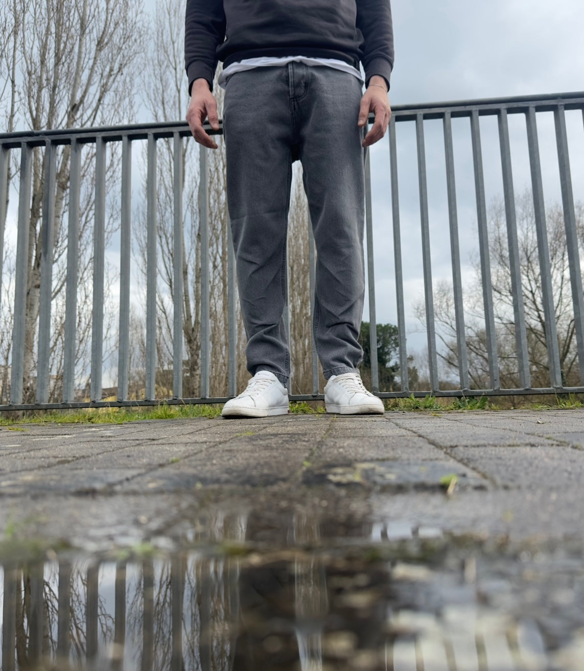 Jeans grigio regular
