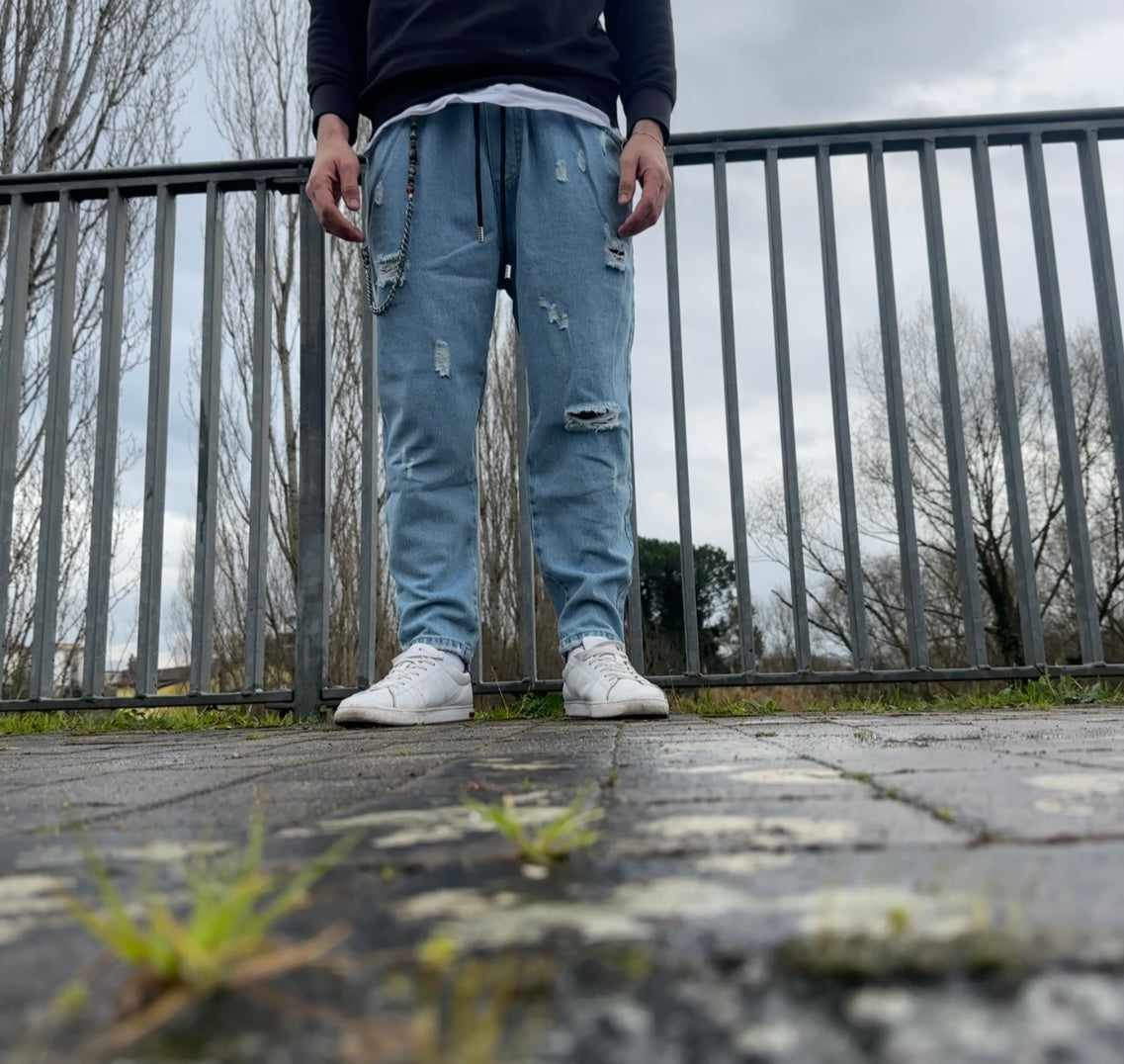 Pantalaccio jeans denim Chiaro