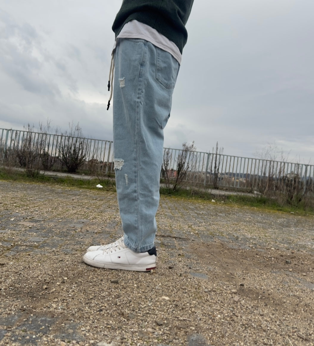 Pantalaccio jeans chiaro demin