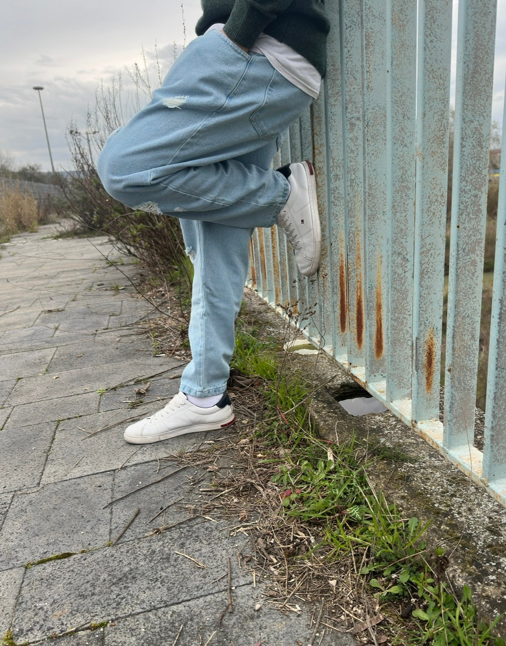 Pantalaccio jeans chiaro demin