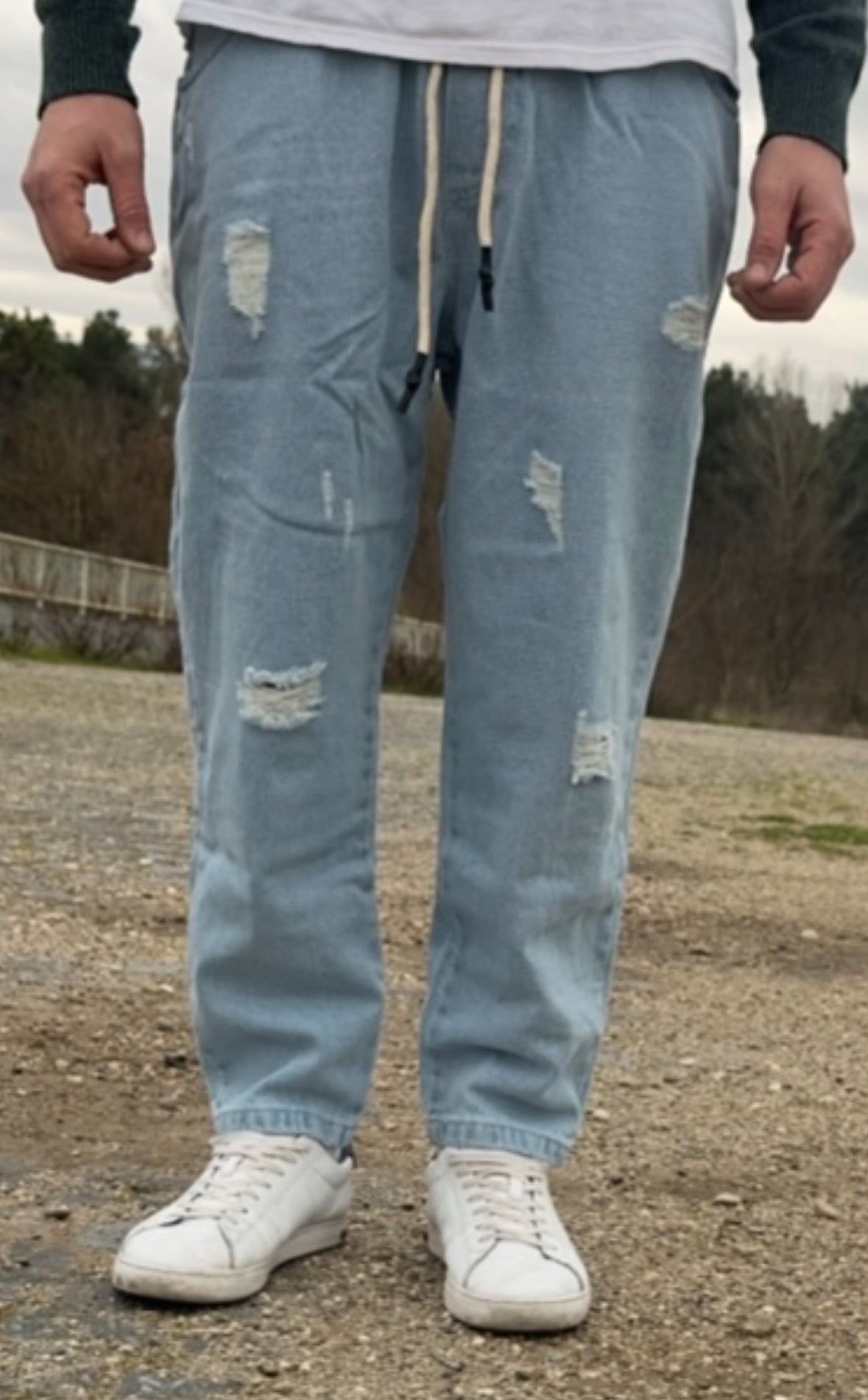 Pantalaccio jeans chiaro demin