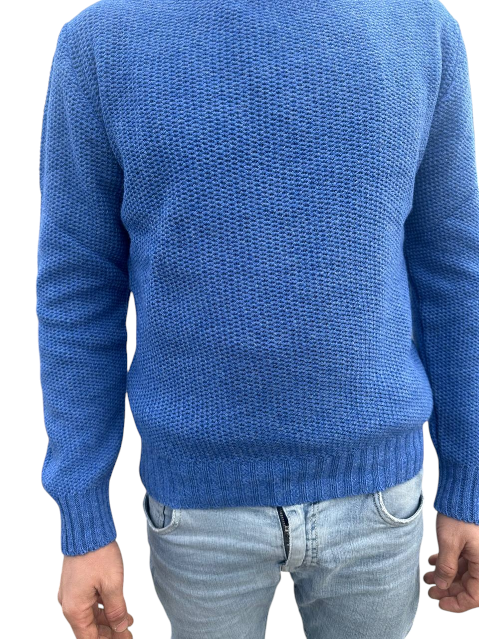 Maglione blu chiaro