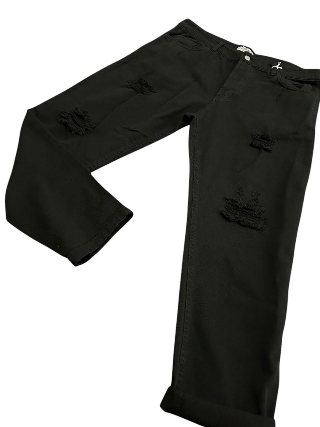 Jeans nero Strappato