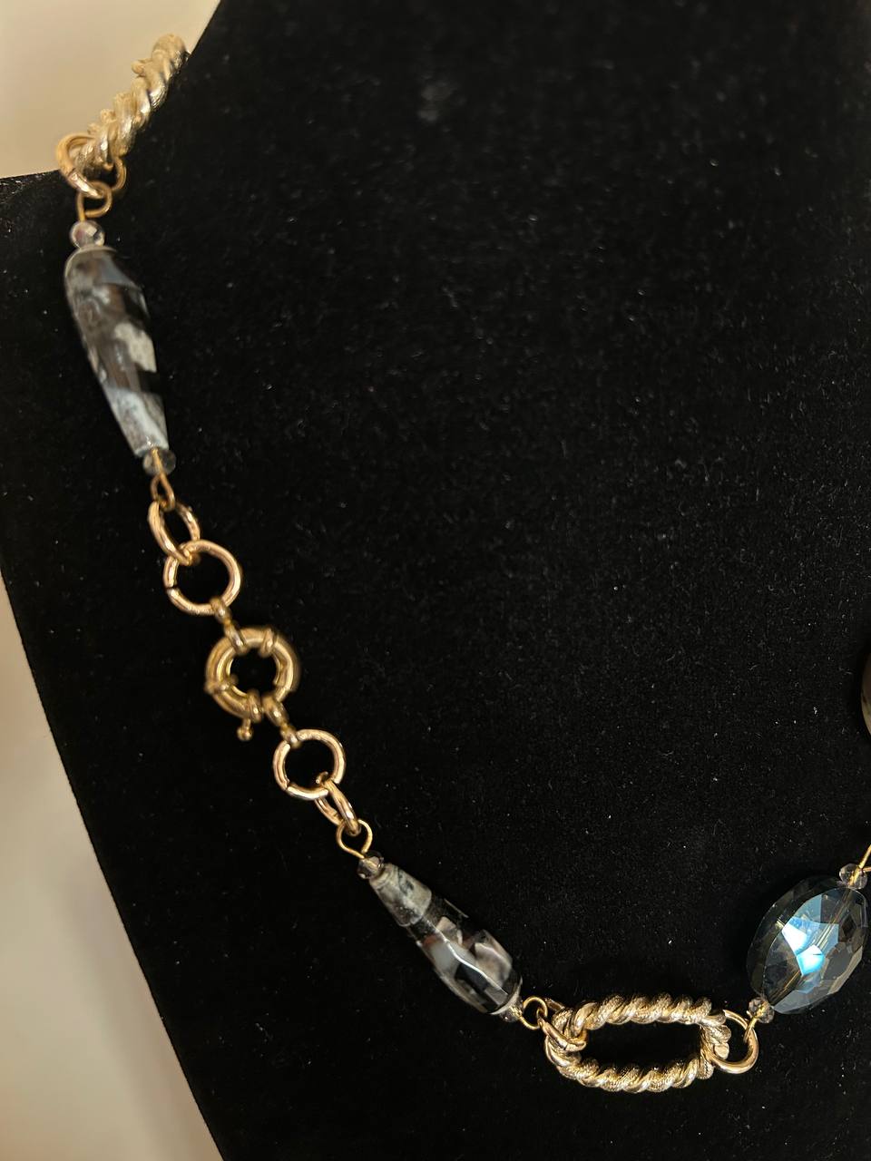 Girocollo color blu notte