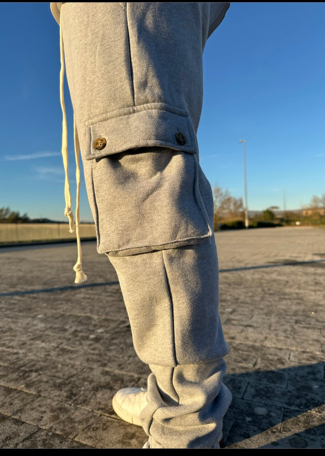 Pantalone Cargo Grigio