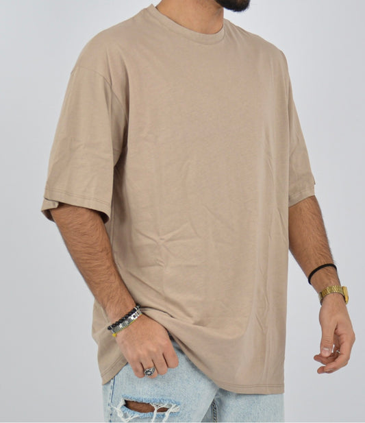 T-shirt oversize beige