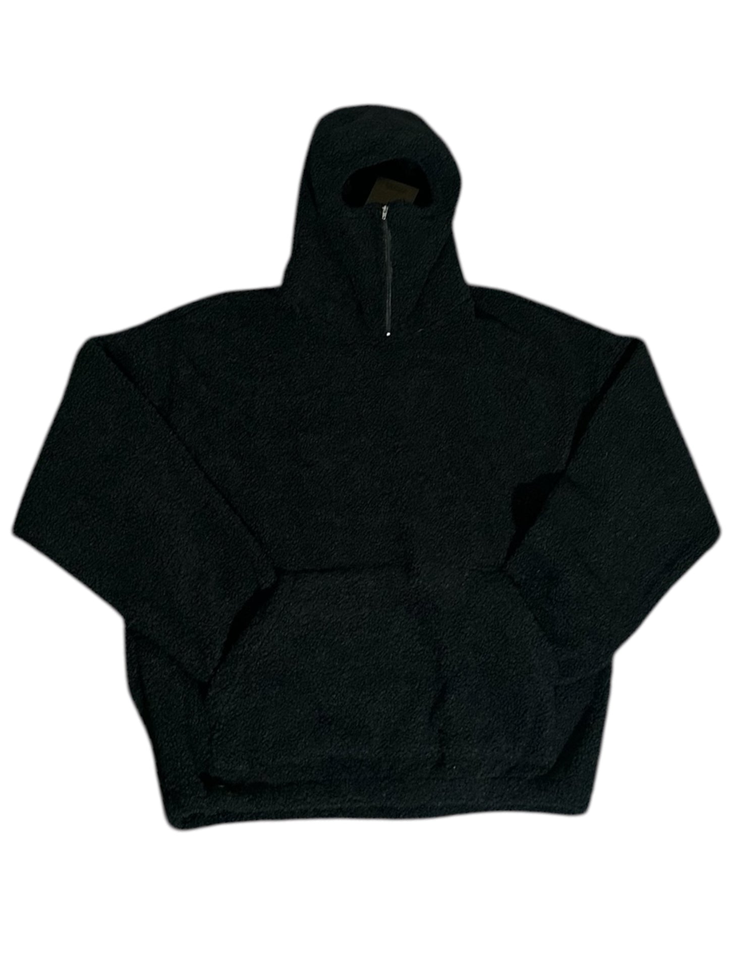 Giubbotto hoodie teddy con zip